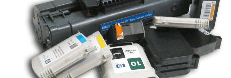 immagine di cartucce e toner usati